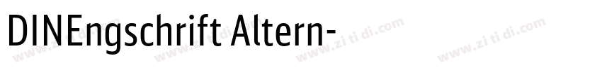 DINEngschrift Altern字体转换